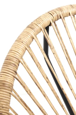 Best KARE Design Fotel ogrodowy Spaghetti 73x87 cm naturalny nogi czarne - KARE