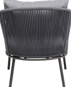 Online KARE Design Fotel ogrodowy w kolorze szarym 84x81 cm nogi stalowe - KARE