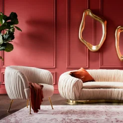 Best KARE Design Fotel Perugia 79x75 cm beżowy - KARE