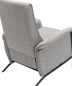 New KARE Design Fotel rozkładany Nicky 72x104 cm recliner szary - KARE