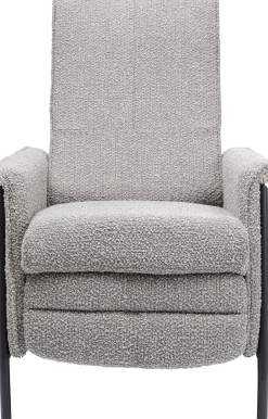 New KARE Design Fotel rozkładany Nicky 72x104 cm recliner szary - KARE
