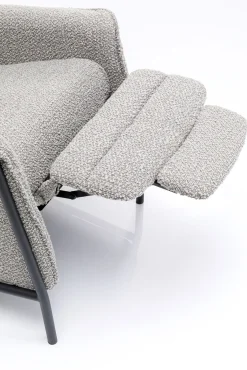 New KARE Design Fotel rozkładany Nicky 72x104 cm recliner szary - KARE