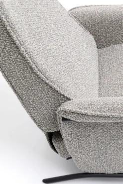 New KARE Design Fotel rozkładany Nicky 72x104 cm recliner szary - KARE