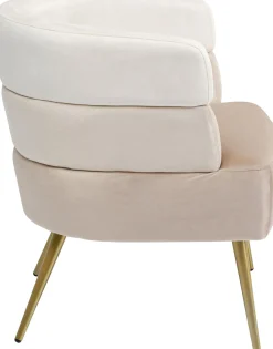 Fashion KARE Design Fotel Sandwich 65x74 cm kremowo-beżowy - KARE