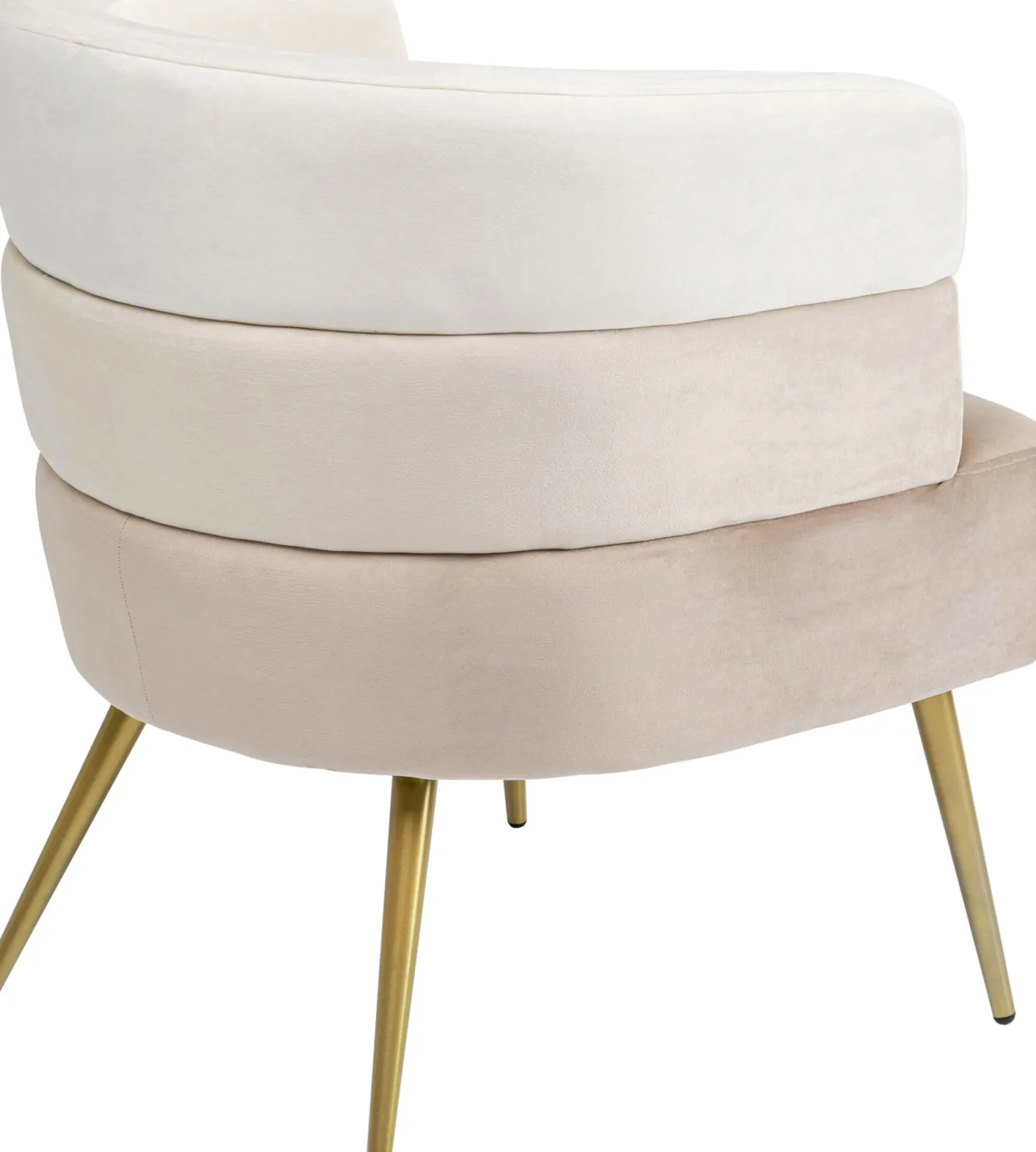 Fashion KARE Design Fotel Sandwich 65x74 cm kremowo-beżowy - KARE