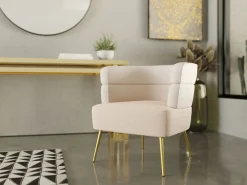 Fashion KARE Design Fotel Sandwich 65x74 cm kremowo-beżowy - KARE