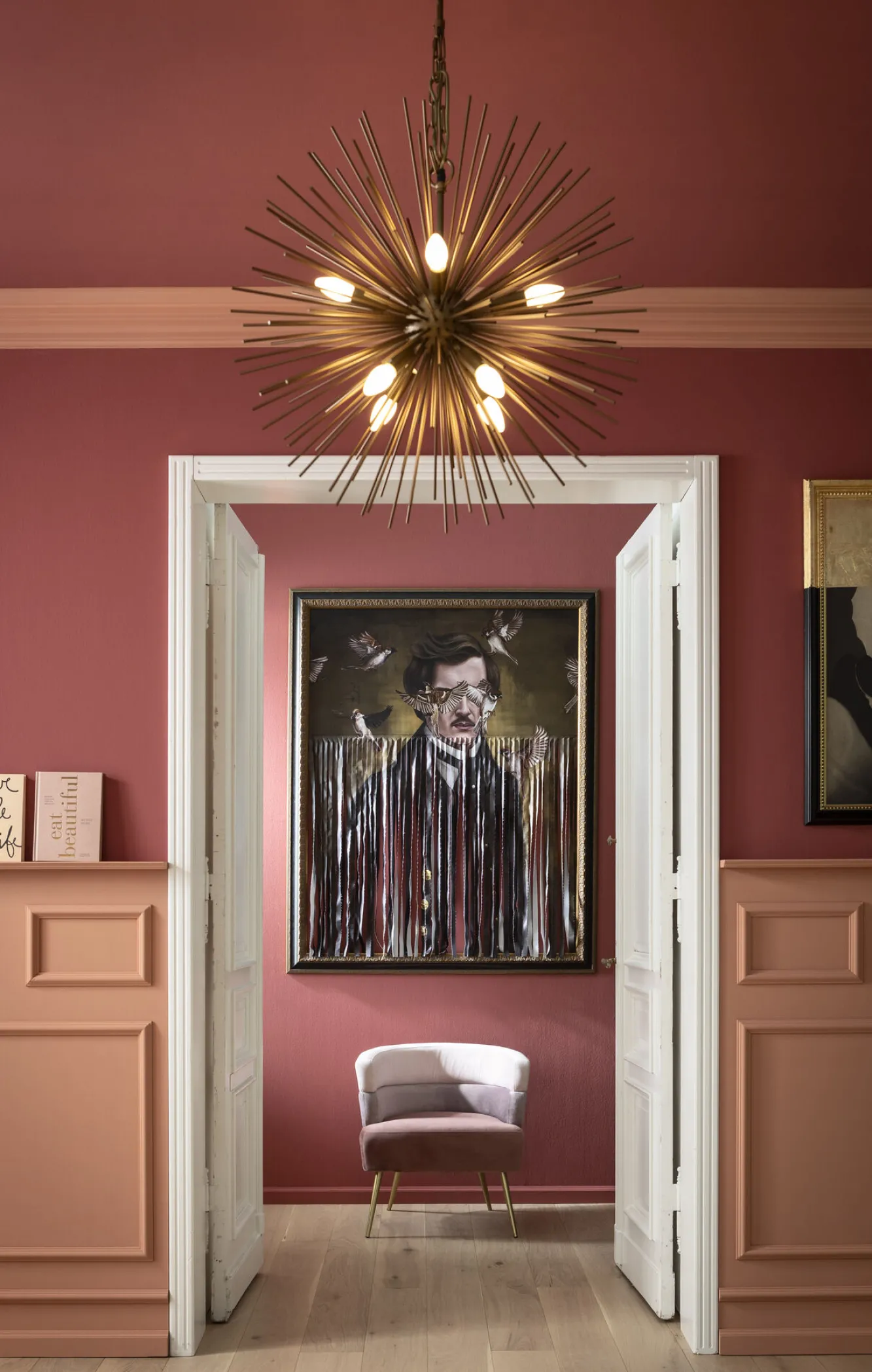 Sale KARE Design Fotel Sandwich 65x74 cm odcienie różu - KARE