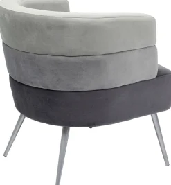 New KARE Design Fotel Sandwich 65x74 cm szary - KARE