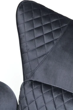 Best KARE Design Fotel Tudor Velvet 78x100 cm czarny - KARE