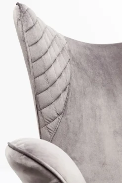 Discount KARE Design Fotel Tudor Velvet 78x100 cm srebrnoszary - KARE