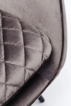 Discount KARE Design Fotel Tudor Velvet 78x100 cm srebrnoszary - KARE