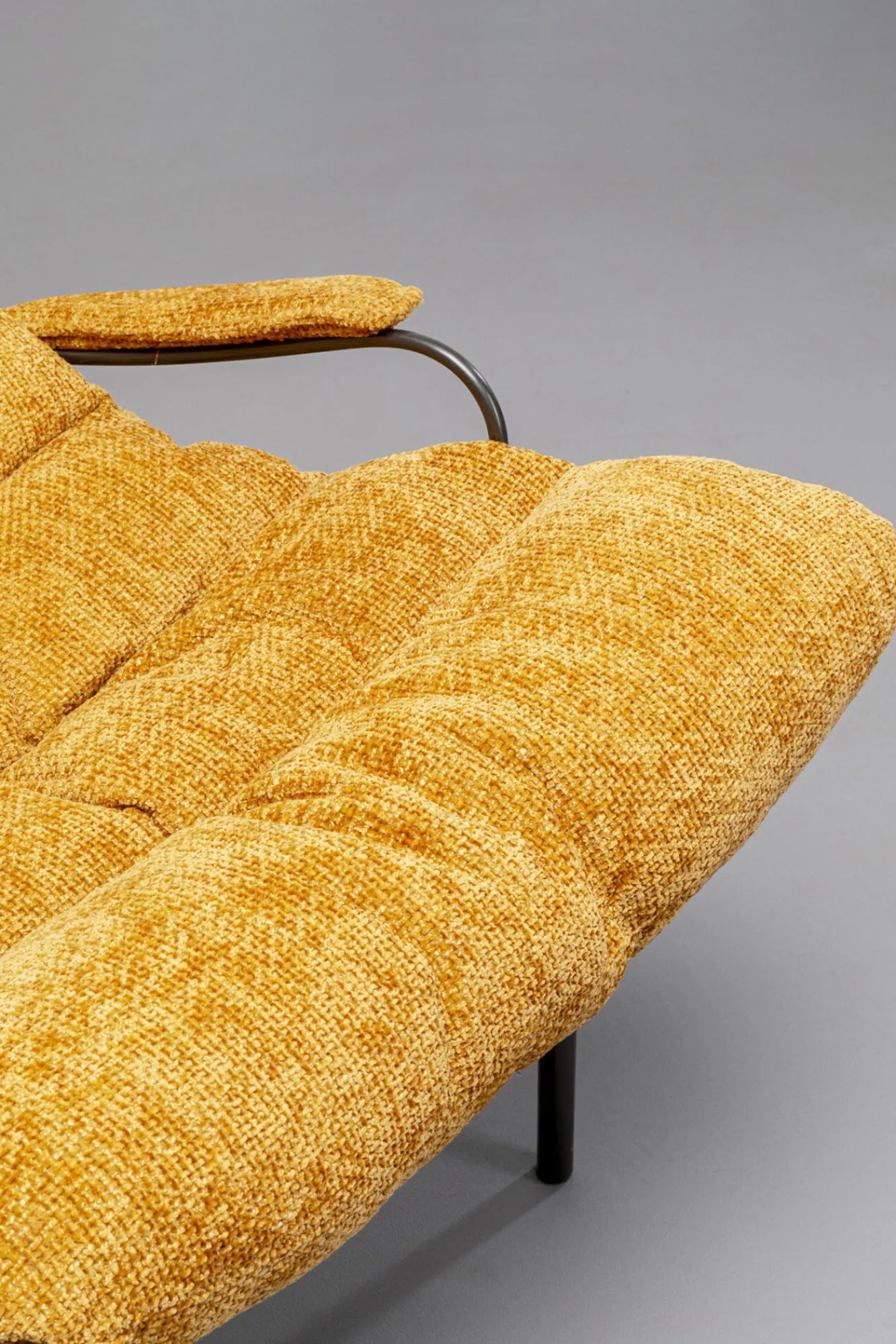 Online KARE Design Fotel żółty z podnóżkiem funkcja bujania nogi czarne - KARE