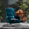 Best KARE Design Fotel Vegas Forever Bluegreen 89x115 cm turkusowy - KARE