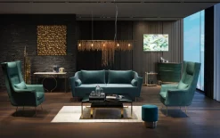 Best KARE Design Fotel Vegas Forever Bluegreen 89x115 cm turkusowy - KARE