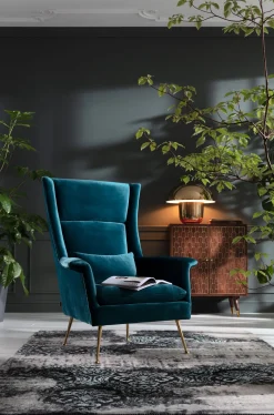 Best KARE Design Fotel Vegas Forever Bluegreen 89x115 cm turkusowy - KARE