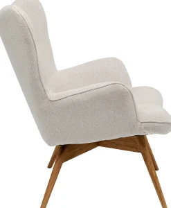 Sale KARE Design Fotel Vicky 73x94 cm kremowy - nogi dębowe - KARE