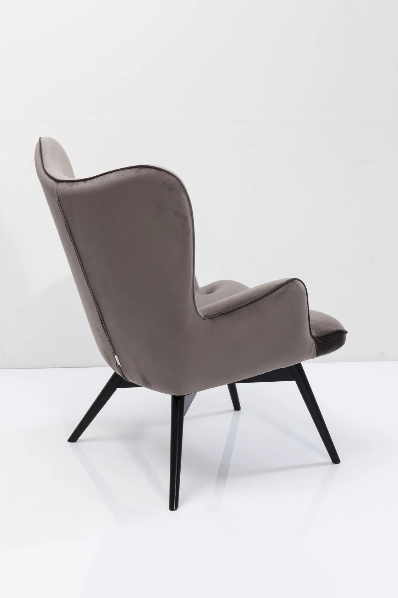 Fashion KARE Design Fotel Vicky 73x94 cm szary nogi czarne - KARE