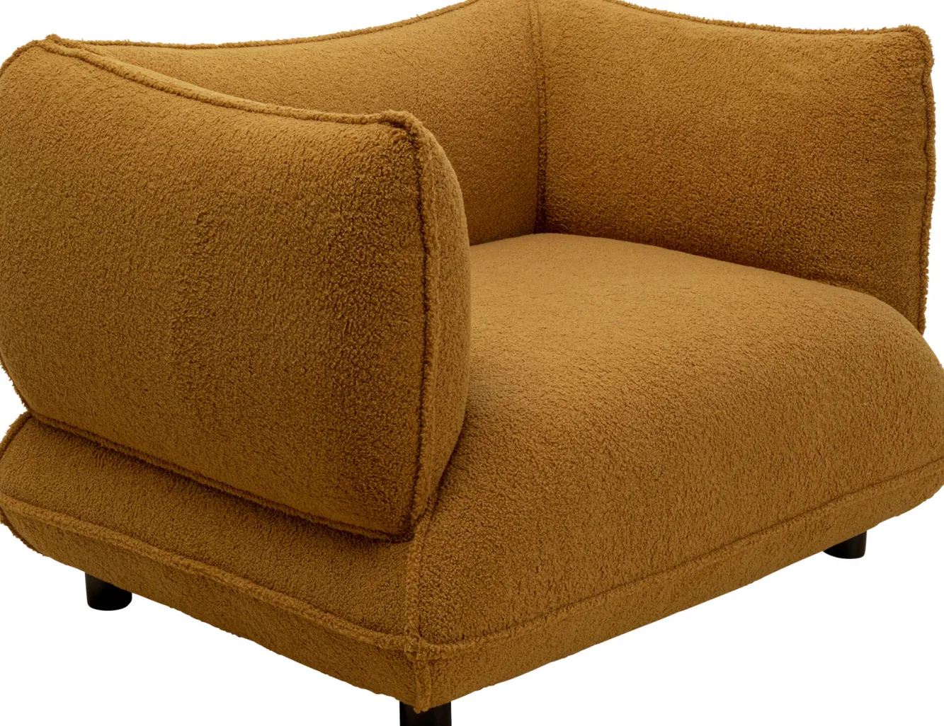 Hot KARE Design Fotel w kolorze żółtym tkanina pluszowa 95 cm - KARE