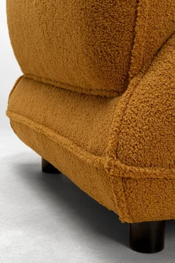 Hot KARE Design Fotel w kolorze żółtym tkanina pluszowa 95 cm - KARE