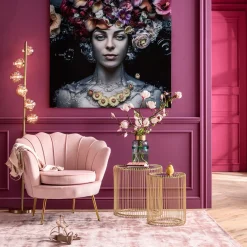 Discount KARE Design Fotel Water Lily 83x77 cm jasnoróżowy - KARE