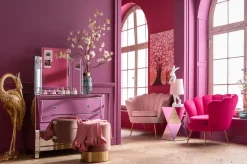 Best KARE Design Fotel Water Lily 97x78 cm różowy - KARE