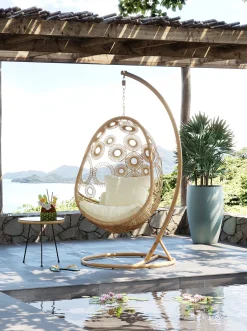 Best KARE Design Fotel wiszący Ibiza 120x209 cm naturalny - KARE