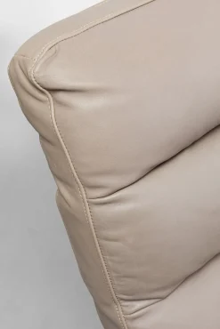 Hot KARE Design Fotel z podnóżkiem skóra semianilinowa nogi stalowe 73x90 cm - KARE