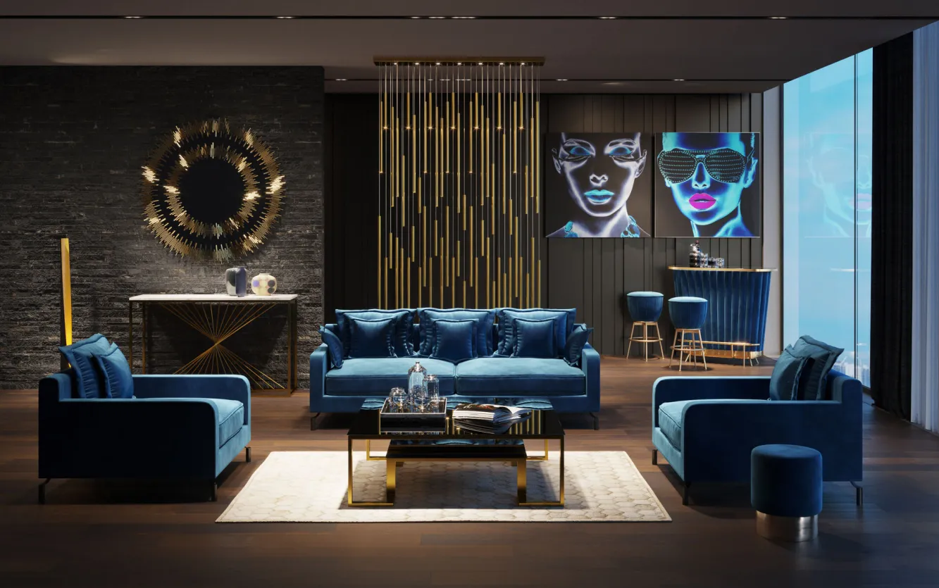 Online KARE Design Hoker After Work 40x74 cm turkusowy - KARE