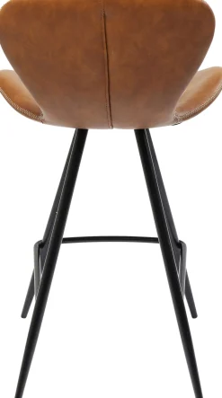 New KARE Design Hoker ekoskóra brązowy nogi metalowe czarne 91cm - KARE
