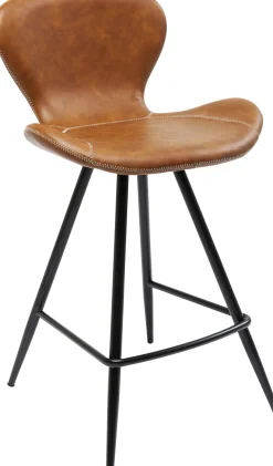 New KARE Design Hoker ekoskóra brązowy nogi metalowe czarne 91cm - KARE