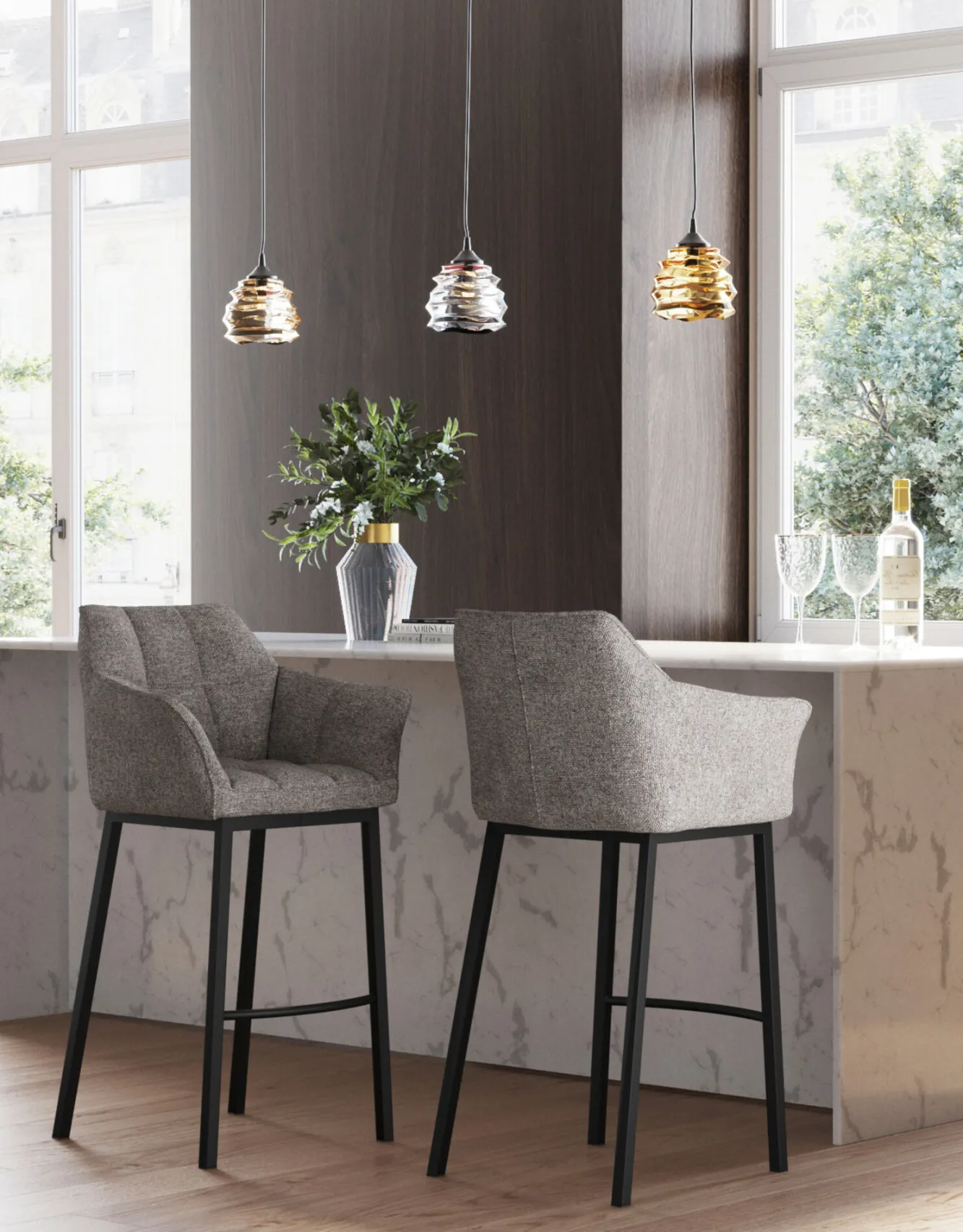 New KARE Design Hoker Thinktank Quattro 65x106 cm szary - KARE