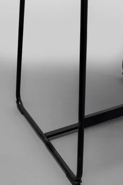 Outlet KARE Design Hoker w kolorze czarnym ekoskóra i stal 75 cm - KARE