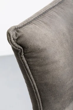 Hot KARE Design Hoker z obrotowym siedziskiem pikowany brązowy nogi stal 69 cm - KARE