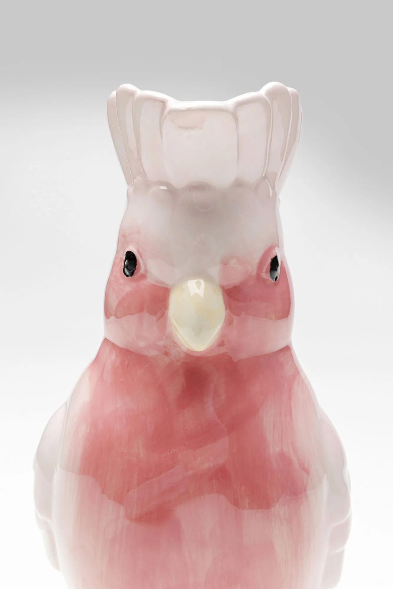 Online KARE Design Karafka ceramiczna biało-różowa egzotyczny ptak 30 cm - KARE