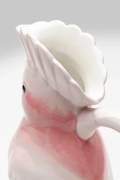 Online KARE Design Karafka ceramiczna biało-różowa egzotyczny ptak 30 cm - KARE