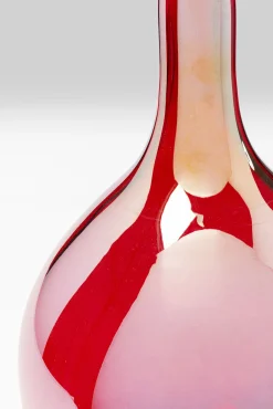 Sale KARE Design Karafka dekoracyjna czerwona ręcznie dmuchane szkło Ø21x47 cm - KARE