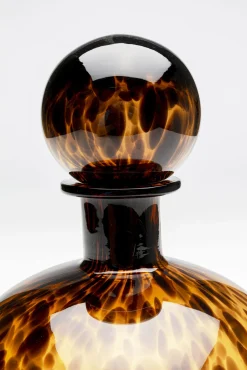 Outlet KARE Design Karafka dekoracyjna szklana brązowa Ø20x29 cm - KARE