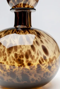 Outlet KARE Design Karafka dekoracyjna szklana brązowa Ø20x29 cm - KARE