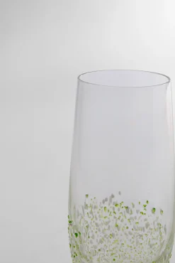 Best KARE Design Kieliszek do szampana Confetti zielony 24cm - KARE