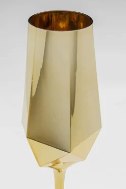 Discount KARE Design Kieliszek do szampana Diamond złoty - KARE