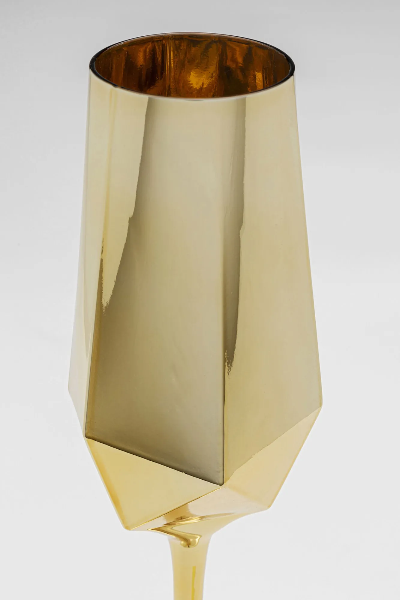 Discount KARE Design Kieliszek do szampana Diamond złoty - KARE