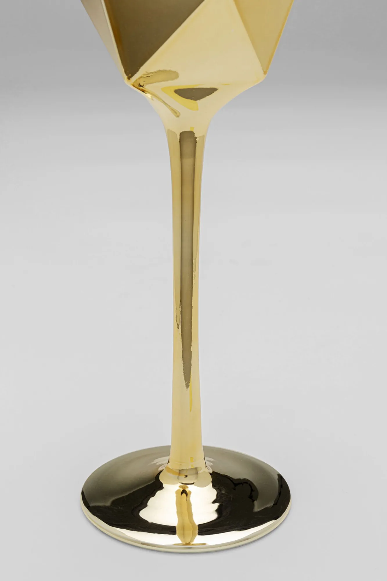 Discount KARE Design Kieliszek do szampana Diamond złoty - KARE