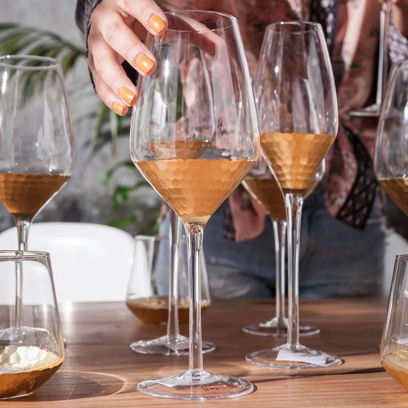 Fashion KARE Design Kieliszek do szampana Gobi Ø8x27 cm transparentny - KARE