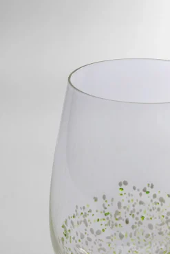 Clearance KARE Design Kieliszek do wina Confetti zielony 24cm - KARE
