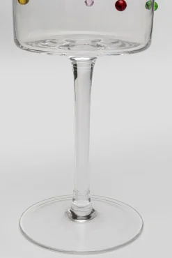 Hot KARE Design Kieliszek do wina szklany z kolorowymi detalami 530 ml - KARE