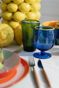 New KARE Design Kieliszek do wina szklany niebieski 290 ml - KARE