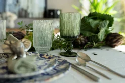 Clearance KARE Design Kieliszek do wina zielone szkło 350 ml - KARE