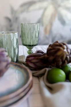 Clearance KARE Design Kieliszek do wina zielone szkło 350 ml - KARE