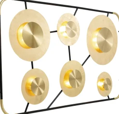 Outlet KARE Design Kinkiet Disc 185x110 cm złoty - KARE