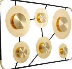 Outlet KARE Design Kinkiet Disc 185x110 cm złoty - KARE